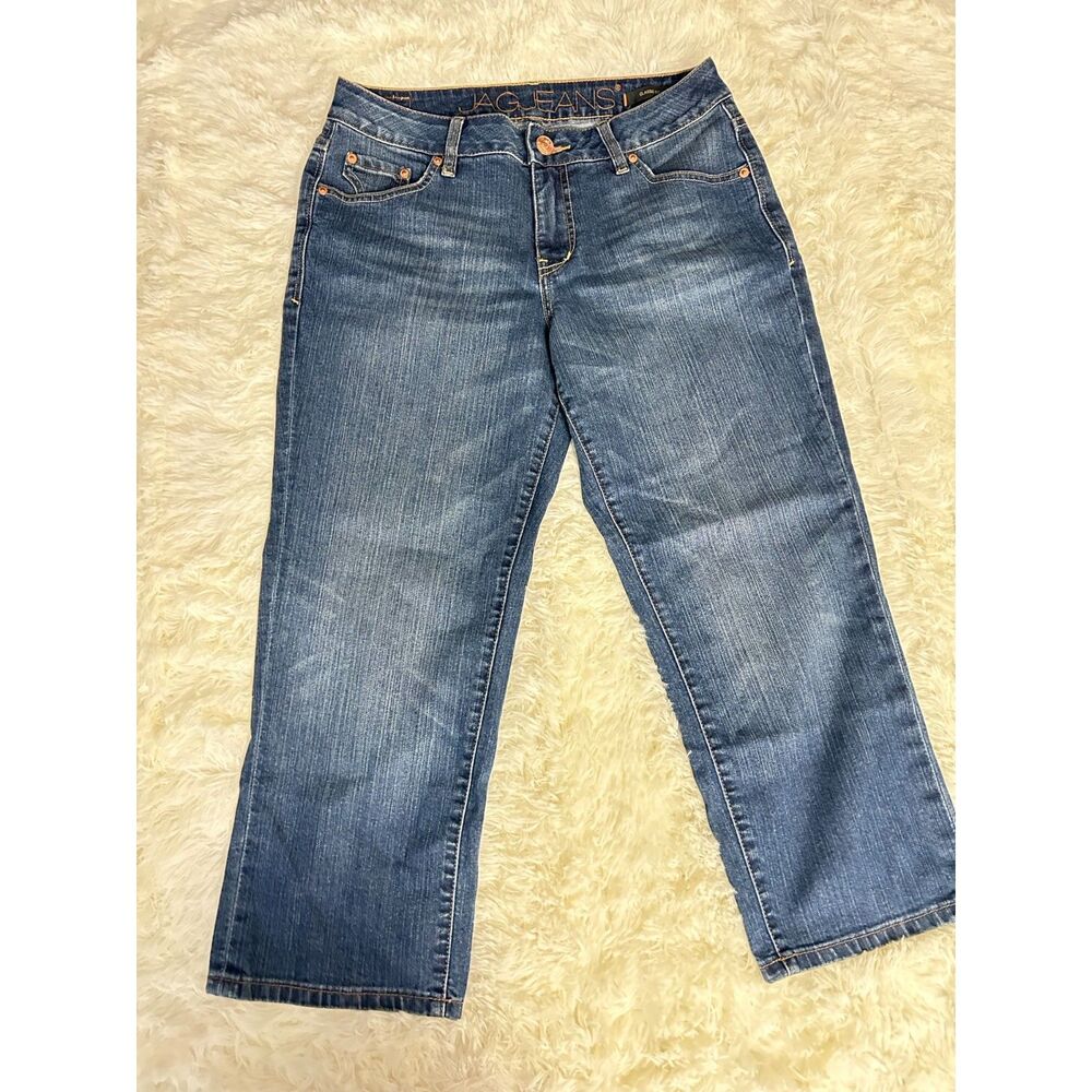 Jag Jeans Classic Fit Medium Wash Stretch Capri Jeans Size 10